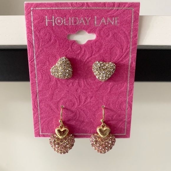 NWT Holiday Lane heart earrings ♥️❤️💕💙 - Picture 2 of 6